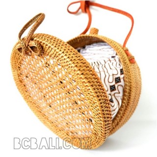 circle sling bags net design unique design hand woven